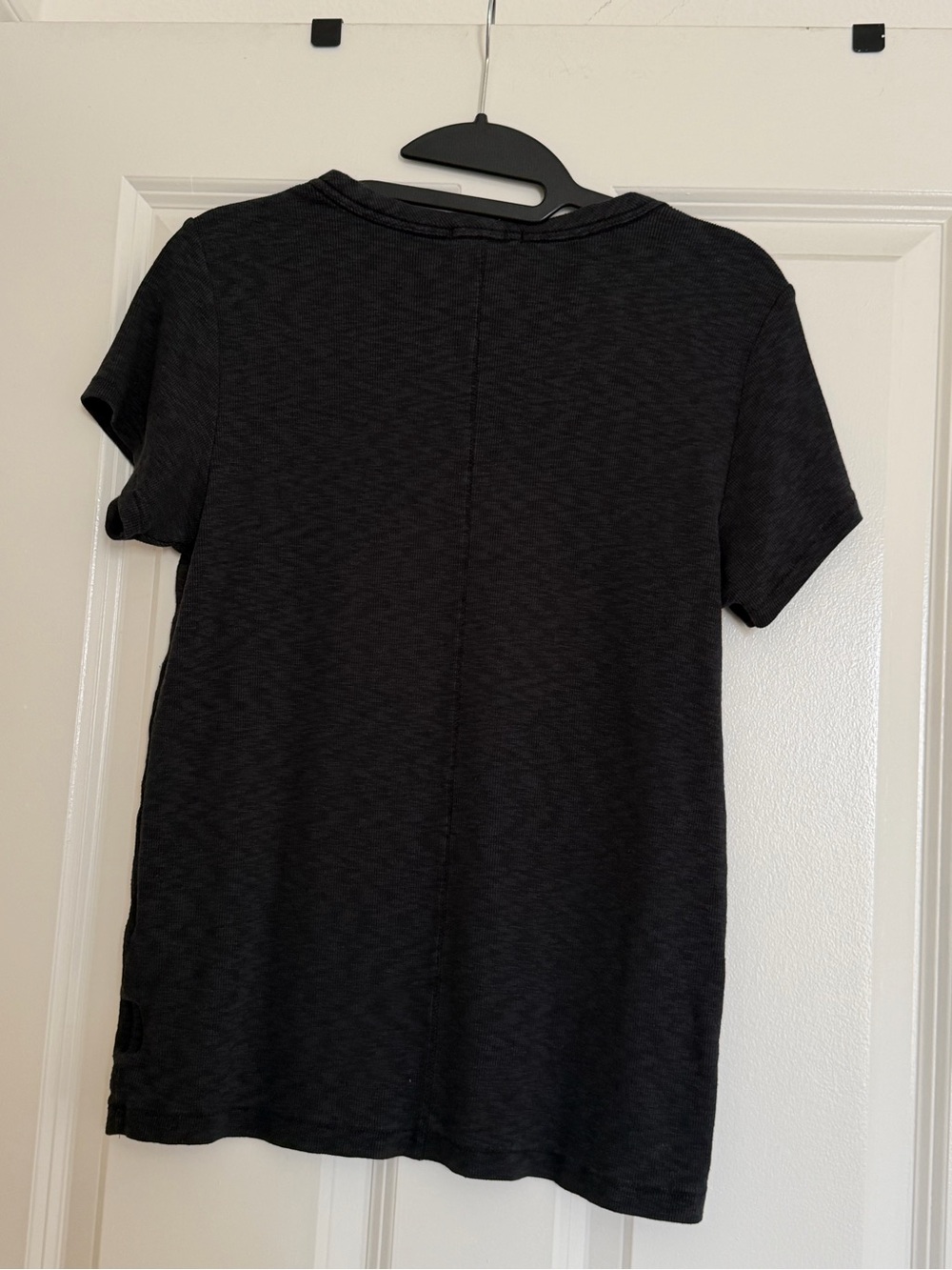 rag & bone Short Sleeve Crew Neck Tee in Charcoal - Picture 3 of 3